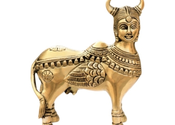 KAMDHENU COW SCULPTURE BRASS